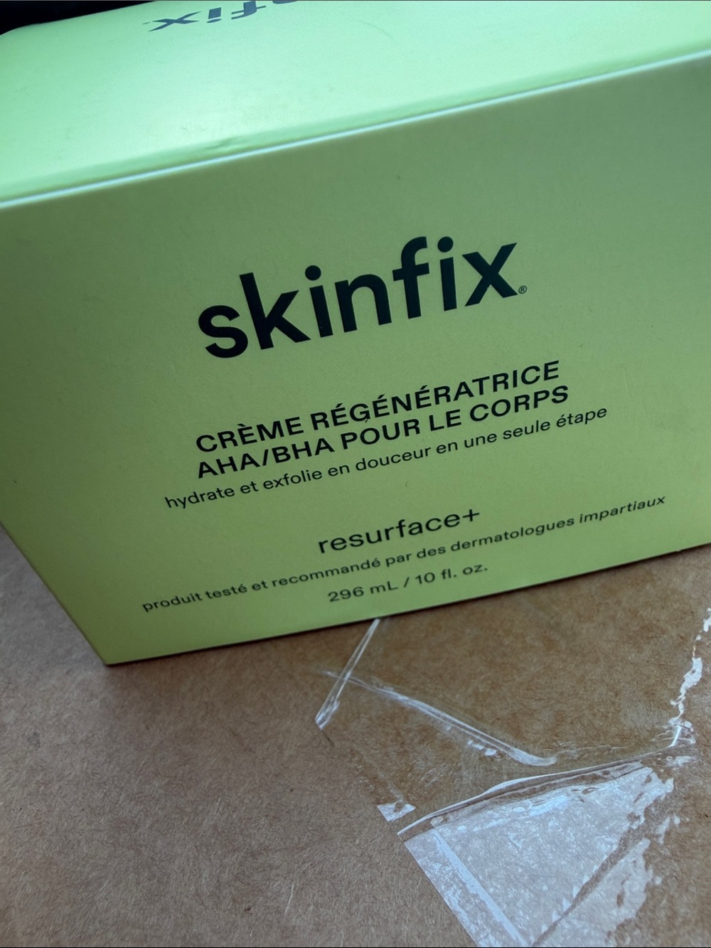 Skinfix Resurface+ AHA/BHA Body Cream — Light Green